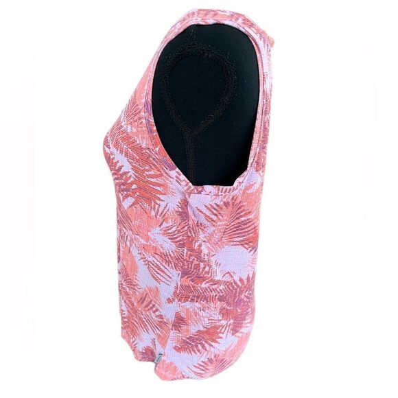 Eddie Bauer Womens Myriad Leaf Print Sleeveless Tank Too Pink Purple Sz S - Picture 3 of 6